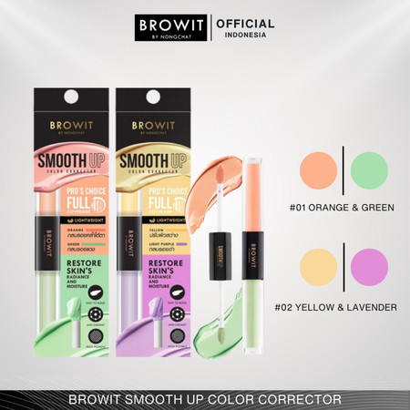  Browit by Nongchat Smooth Up Color Corrector #01 Orange & Green 