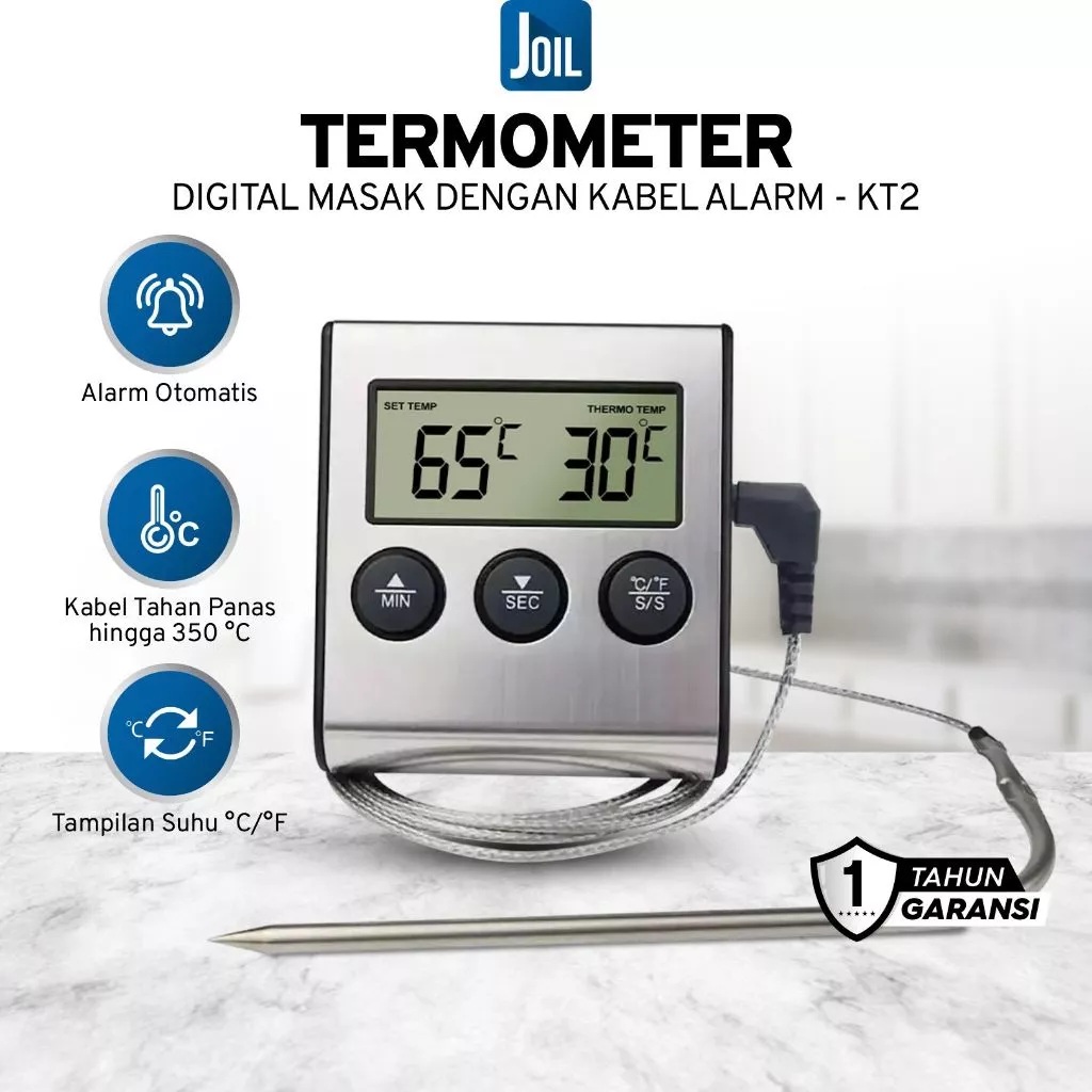 Arta Joil Tappa Joil Termometer Oven Masak Digital KT2