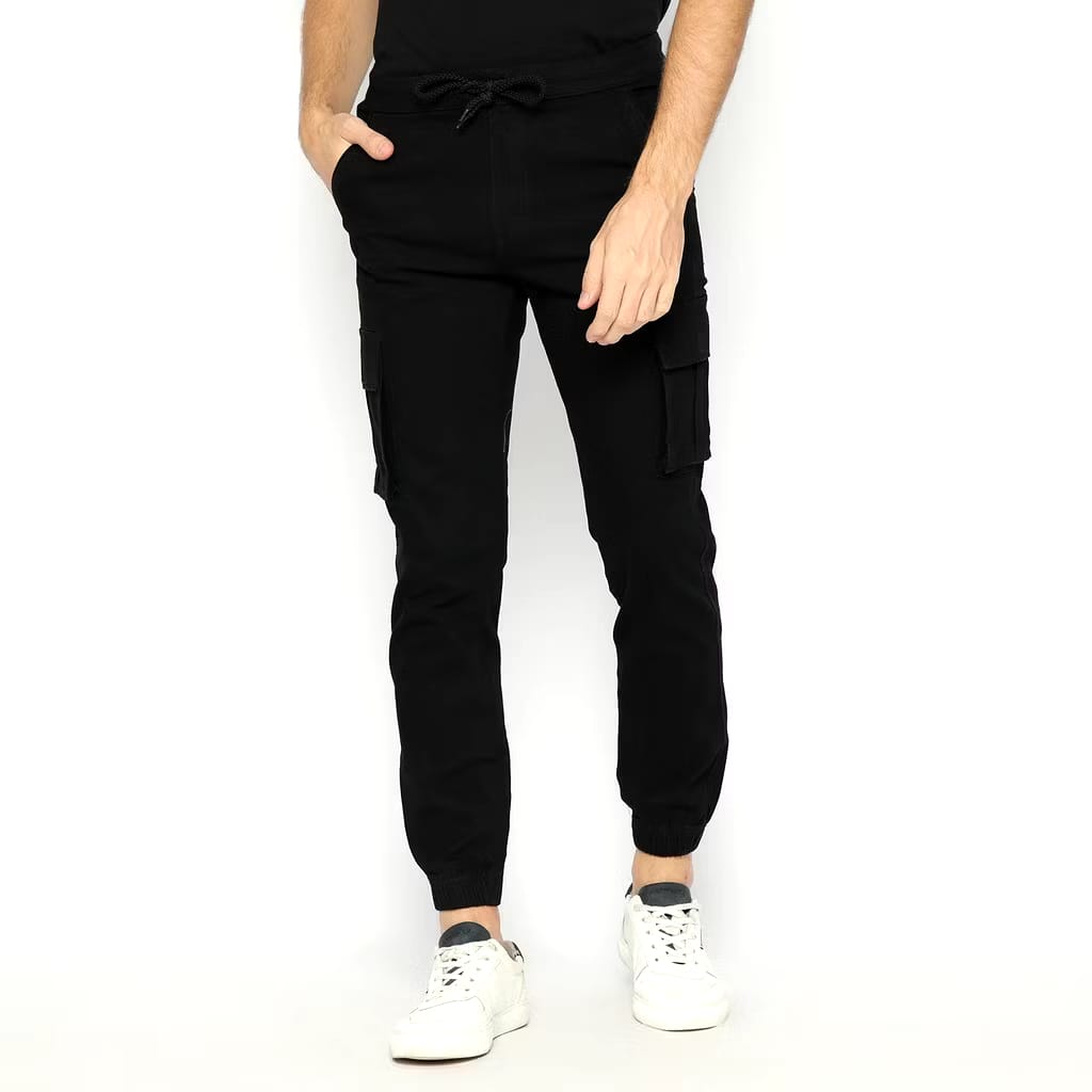 FICHINO Jogger Cargo Long Pants Romeo Black Seattle Series