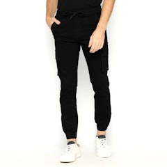 FICHINO Jogger Cargo Long Pants Romeo Black Seattle Series