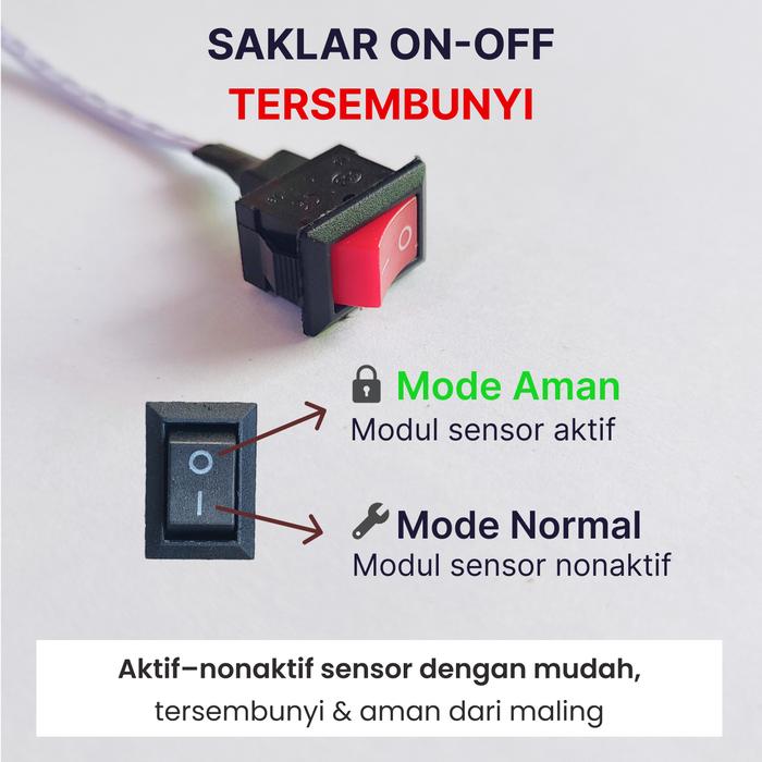 Scurity Sensor Alarm Pengaman Motor
