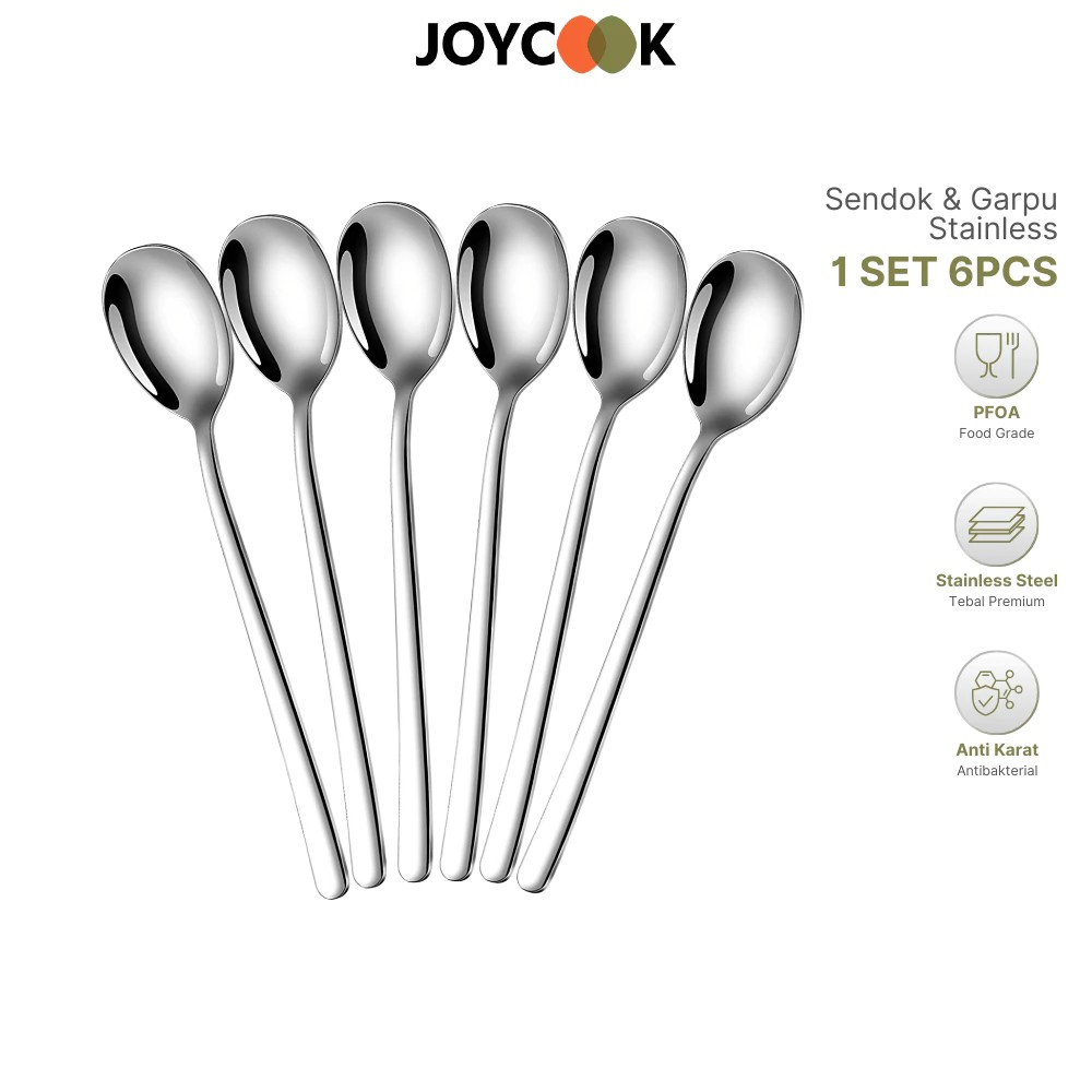  JOYCOOK Sendok Motif Silver