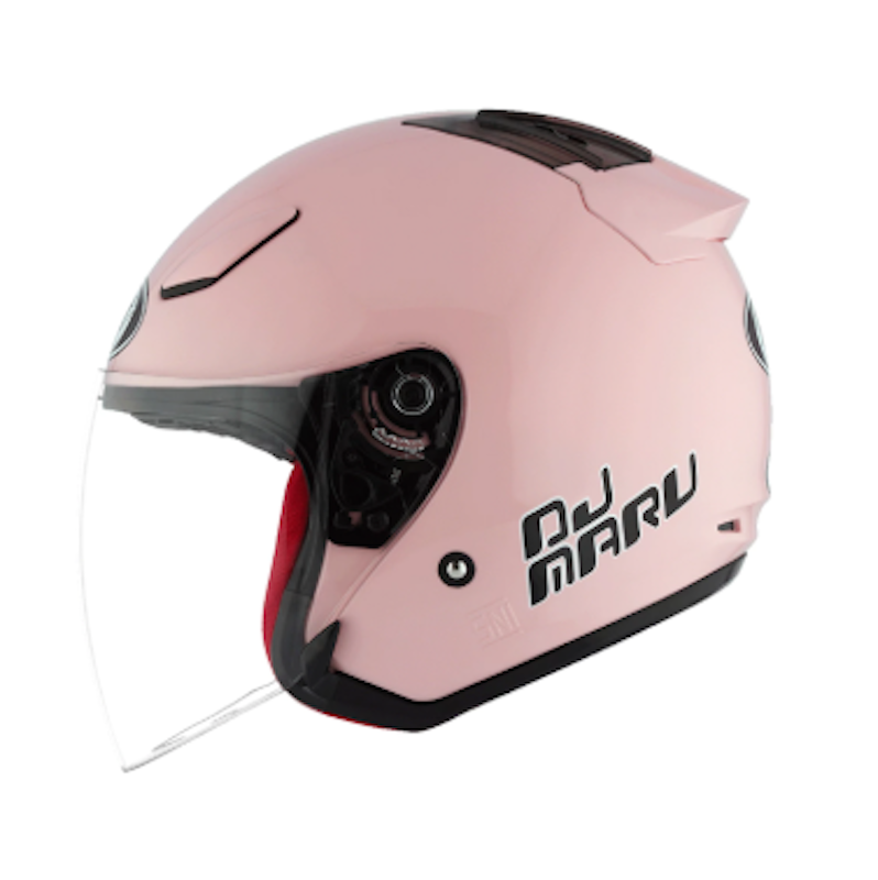 KYT Helm DJ Maru Solid Light Peach 1