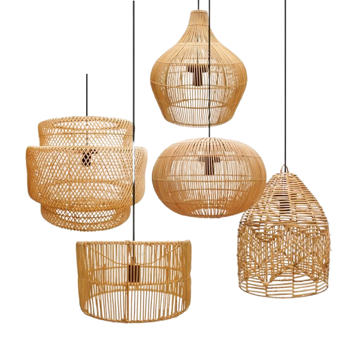 Lampu Gantung Rotan
