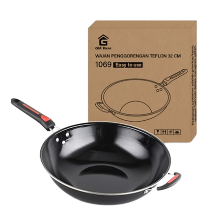 GM Bear Wajan Penggorengan Enamel ｜ 1069