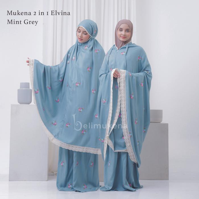  BELIMUKENA Mukena Dewasa 2in1 Bordir Elvina