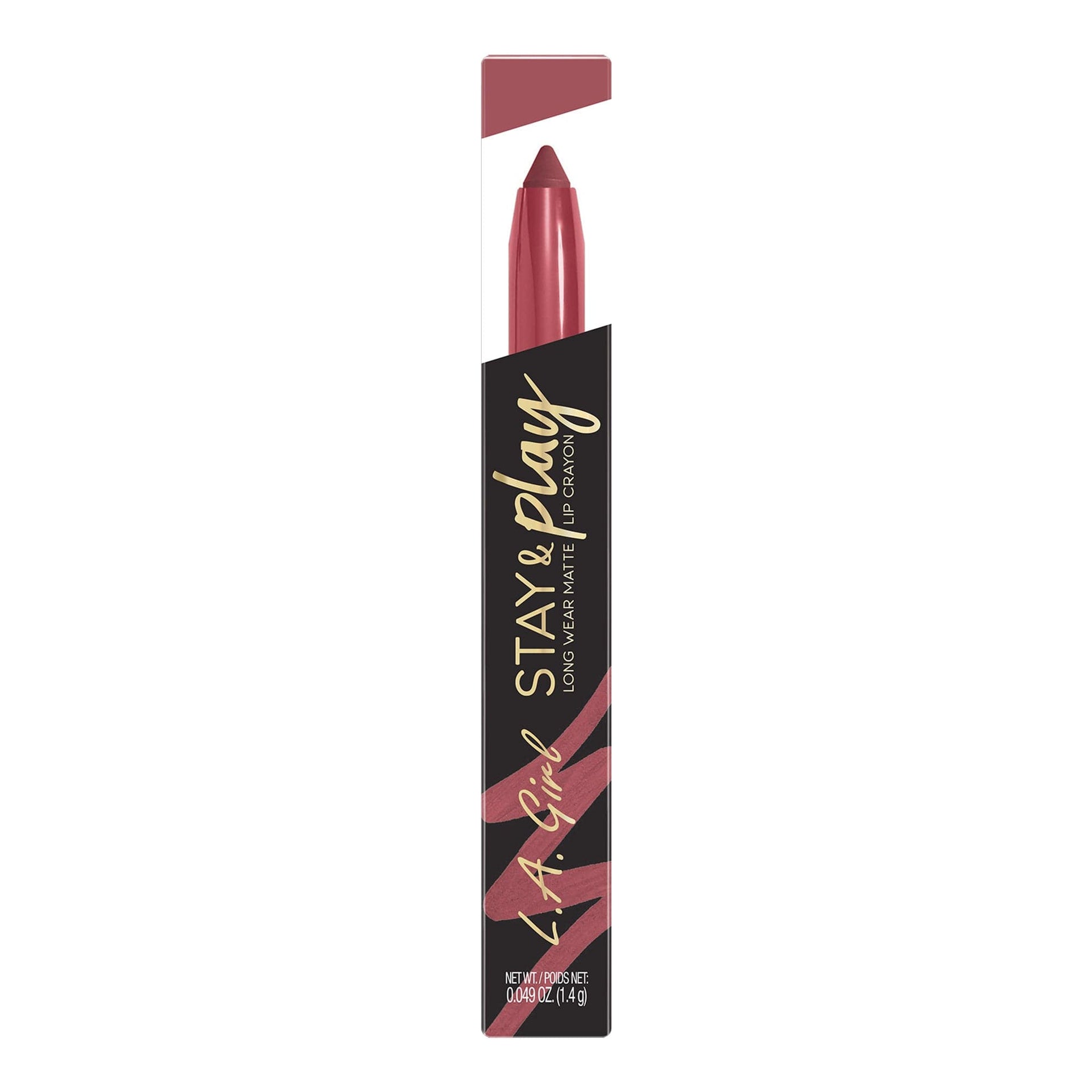 Beauty 21 Cosmetics LA GIRL Stay & Play Matte Lip Crayon - Promises GLC735