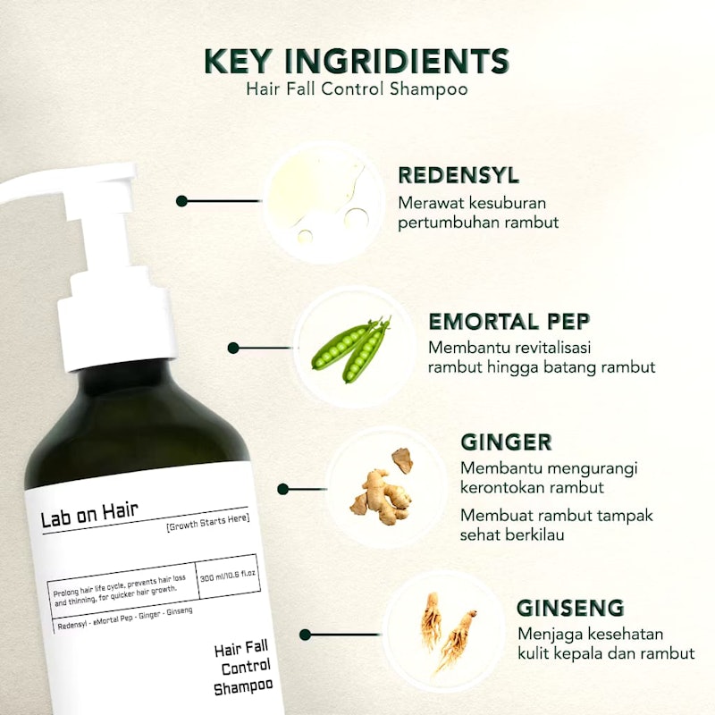 Lab On Hair Hair Fall Control Shampoo 3