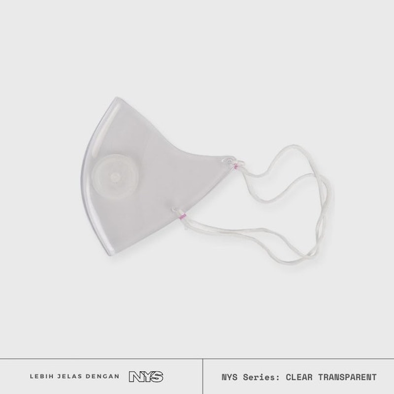 Headloop Masker Transparan 3