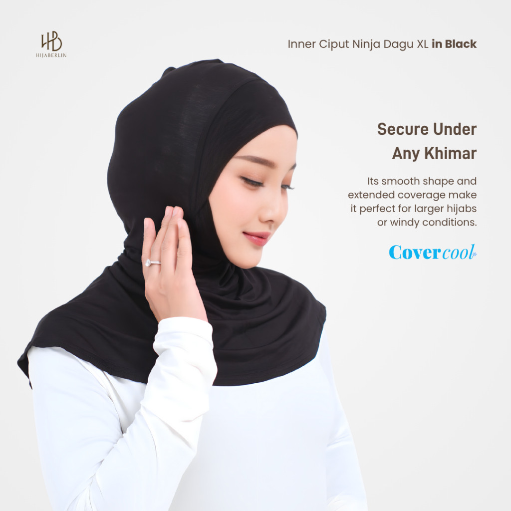 Hijaberlin Ciput Inner Ninja Dagu Covercool