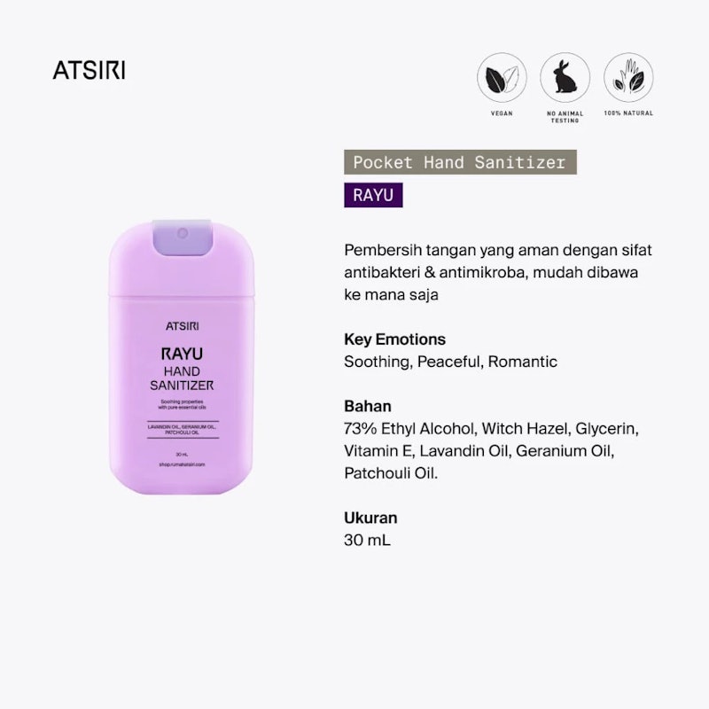 Rumah Atsiri Rayu Pocket Hand Sanitizer 4