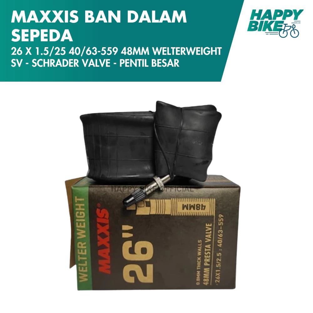 Cheng Shin Maxxis Welter Weight Tubes 26 x 1.50/2.50 48 mm Presta Valve