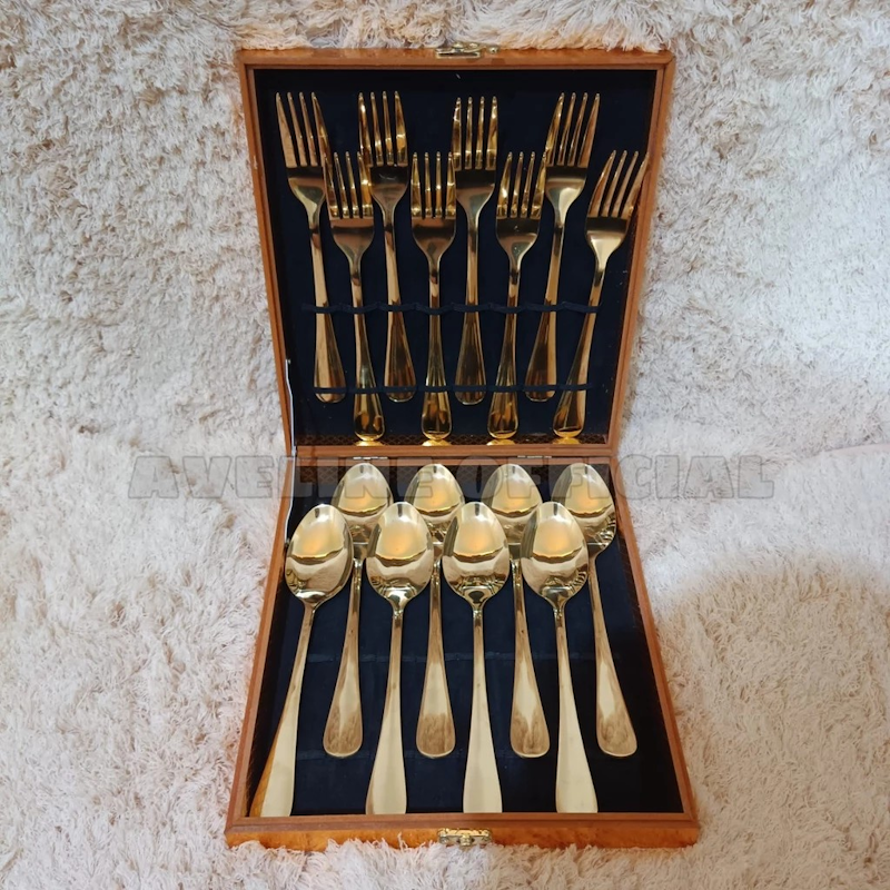 Sendok Sultan Set Elegant Gold 24 Box 3