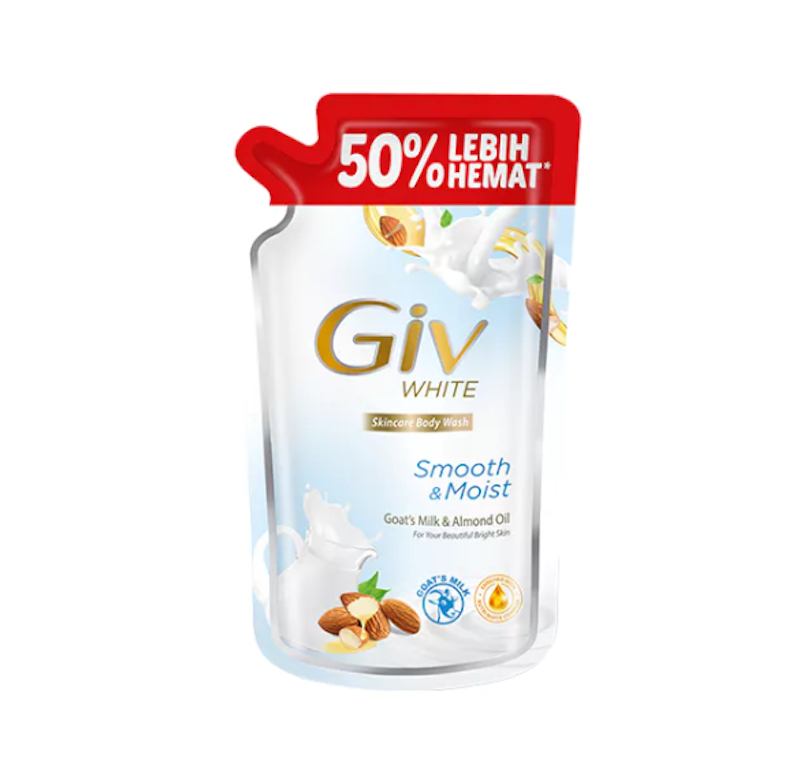 GIV White Bodywash Goats Milk & Almond Oil 1