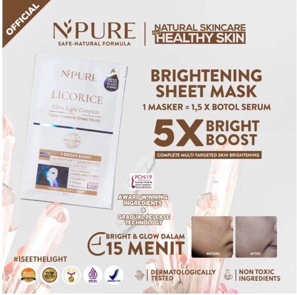 Licorice Ultra Light Complete Face Essence Sheet Mask 2