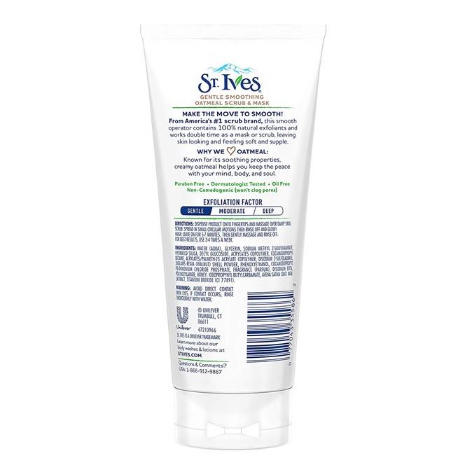 Unilever St. Ives Gentle Smoothing Oatmeal Scrub & Mask