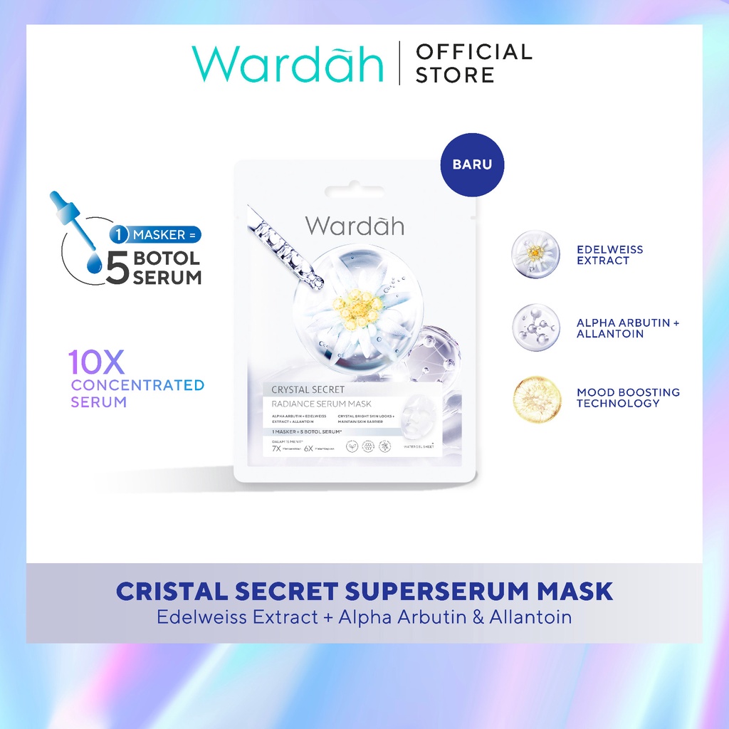 Wardah  Crystal Secret Radiance Serum Mask