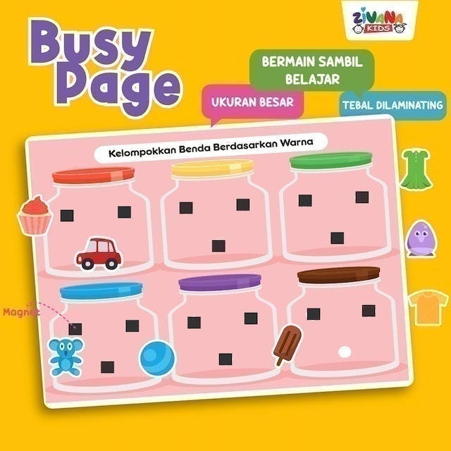 Zivana Kids  Busy Page Montessori Board Game