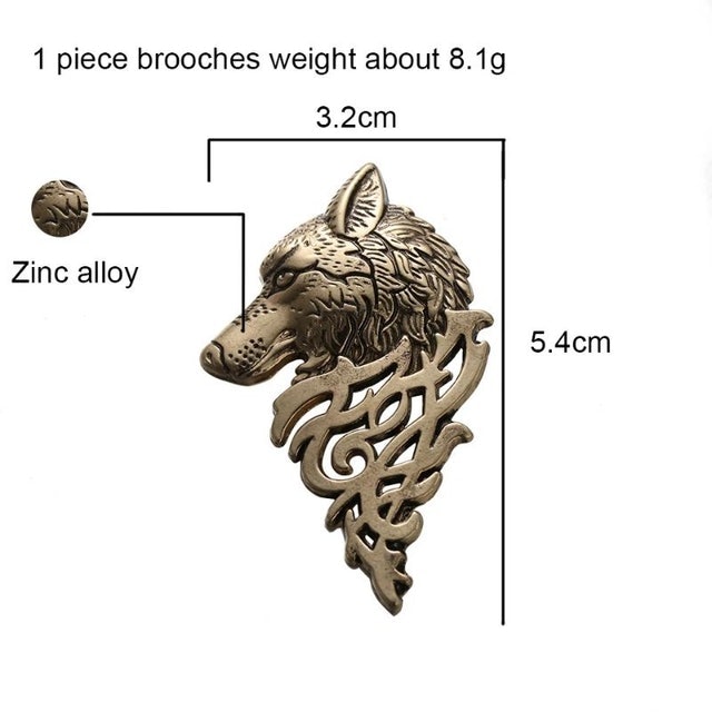 Wolf Brooch  5