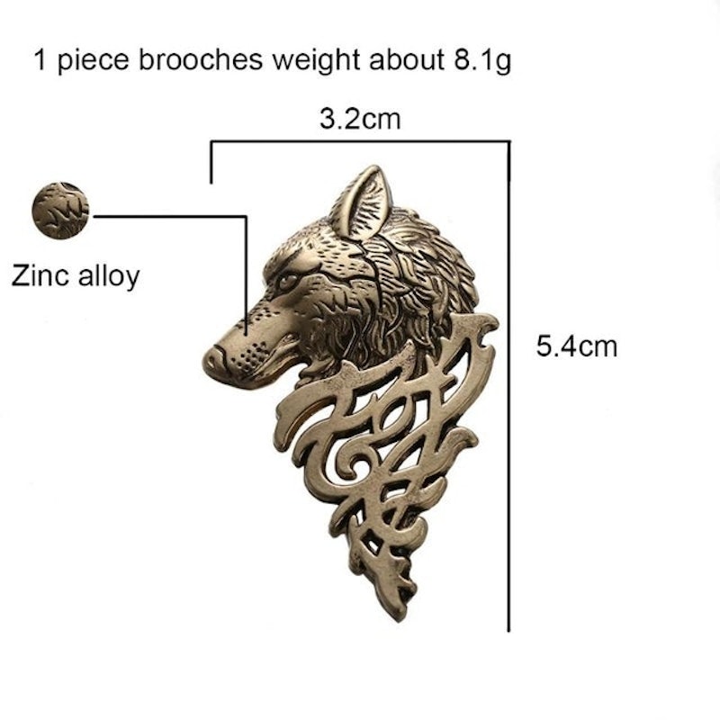 Wolf Brooch 5