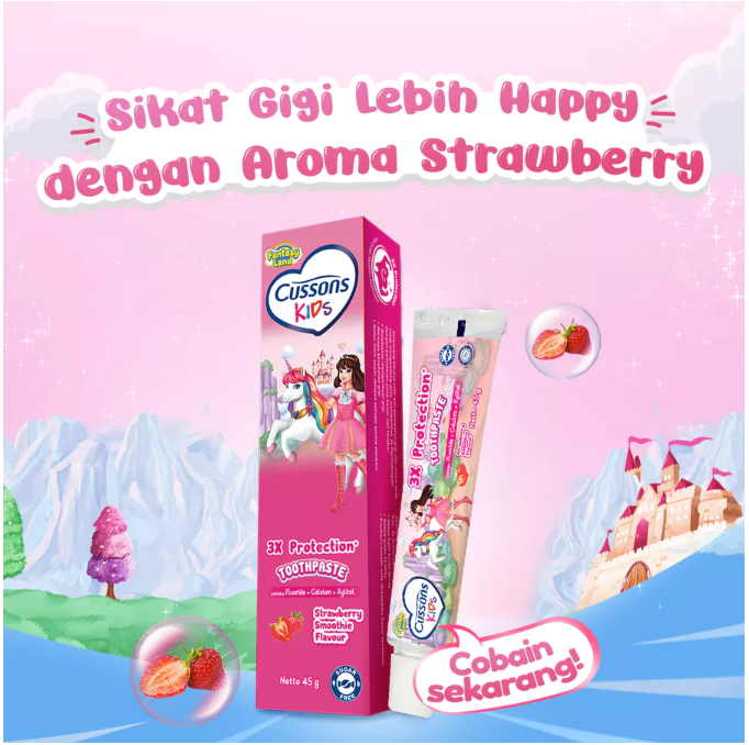 PZ. Cussons Indonesia Cussons Kids Toothpaste Strawberry Smoothie