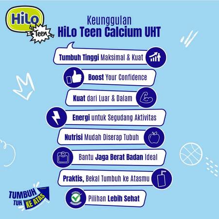 HiLo Teen Calcium Coffee Tiramisu 200 ml (4 pcs)
