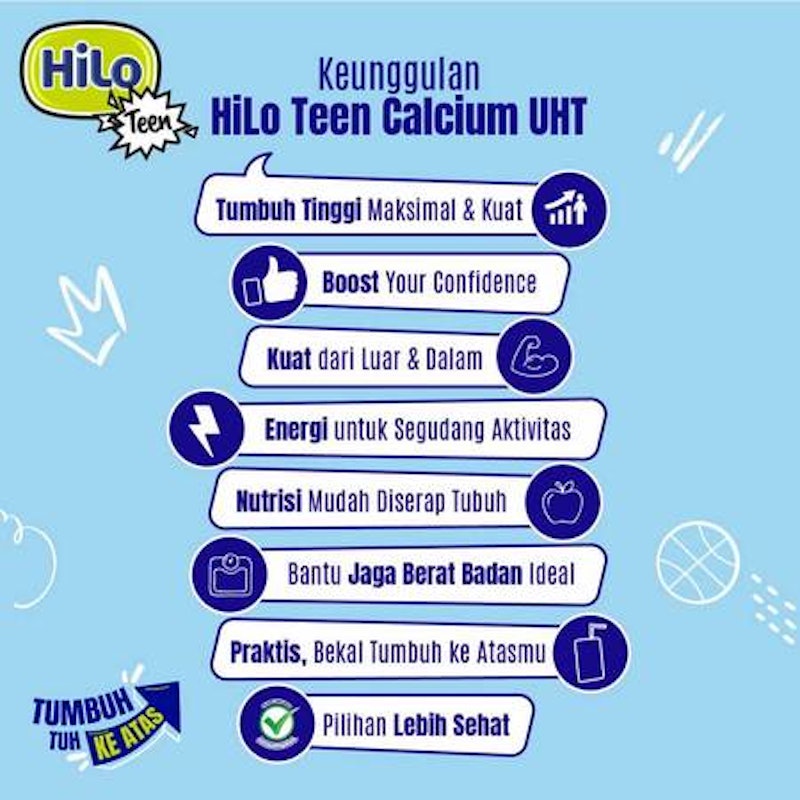 HiLo Teen Calcium Coffee Tiramisu 200 ml (4 pcs) 5