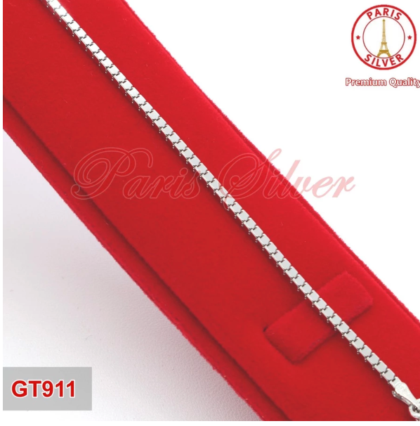  Paris Silver Gelang Perak Asli 925 Wanita Model Milano