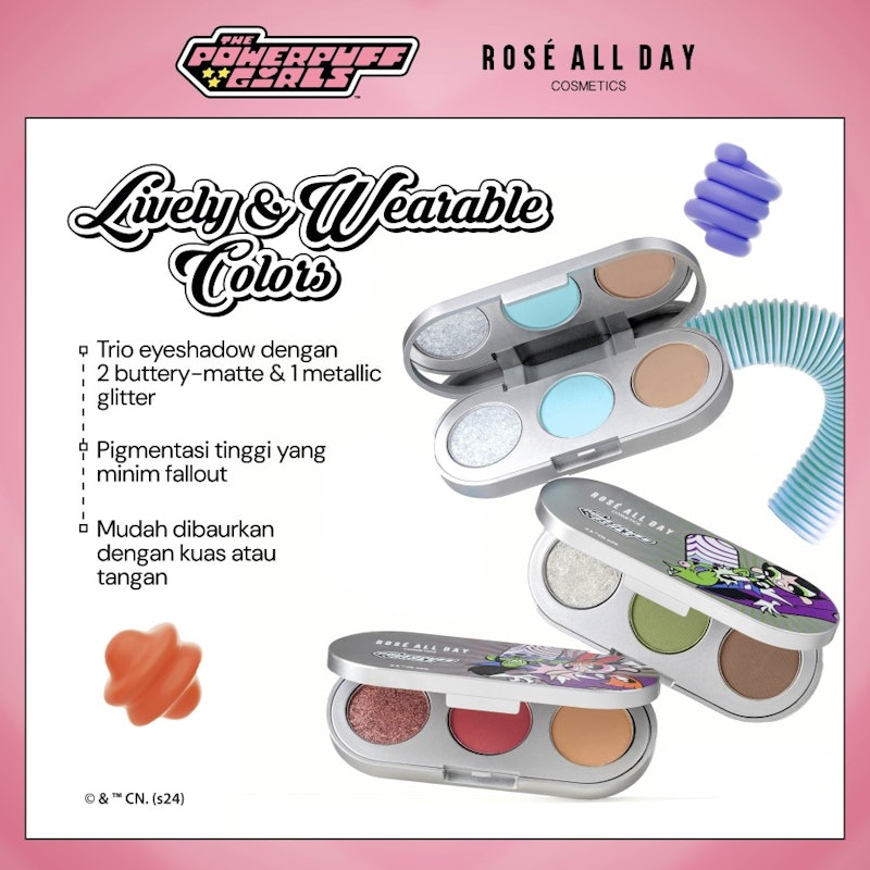 Rosé All Day Eyeshadow Palette The Powerpuff Girls Edition 3