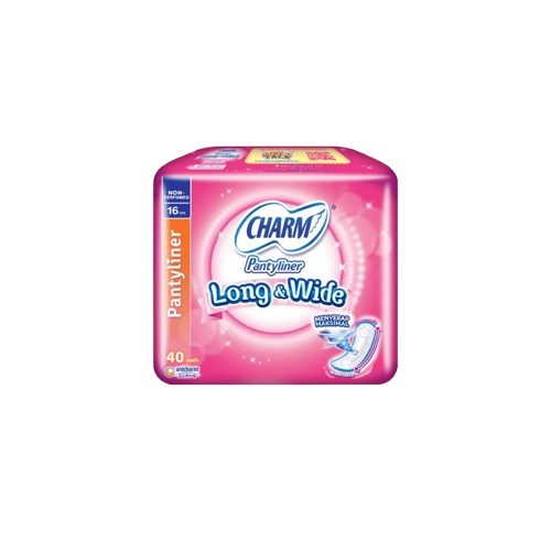 Charm Pantyliner Long & Wide Non-Perfumed