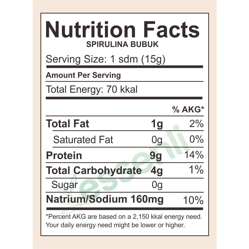 Essenli Organic Spirulina Powder 5