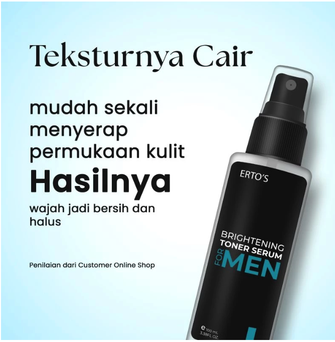 Erto Berjaya International Erto's For Men Toner Essence Serum