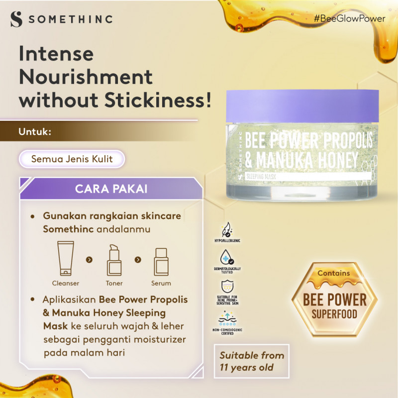 Royal Pesona Indonesia SOMETHINC Bee Power & Propolis Manuka Honey Sleeping Mask