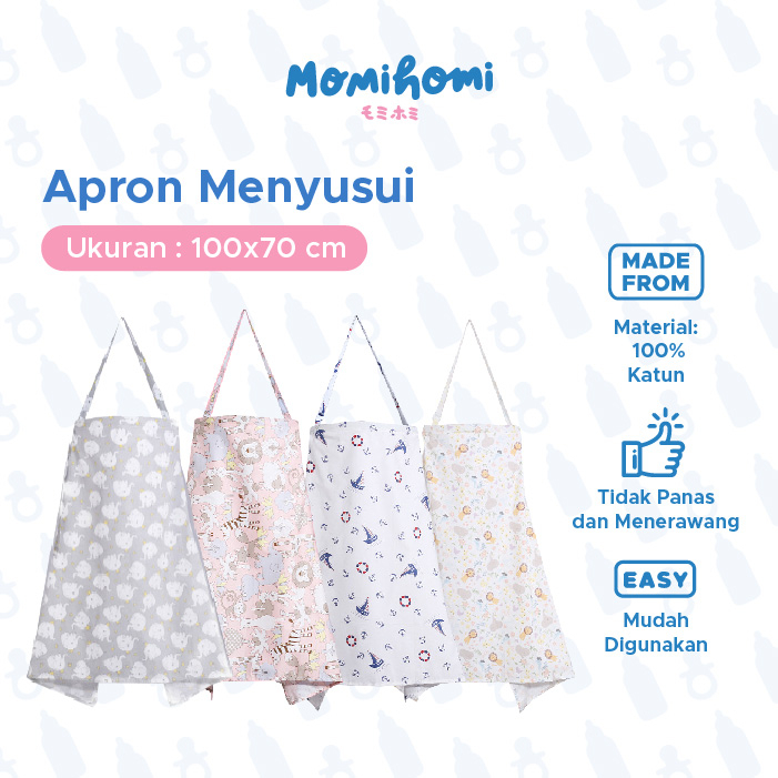 Aims Care Momi Homi Nursing Apron Cotton