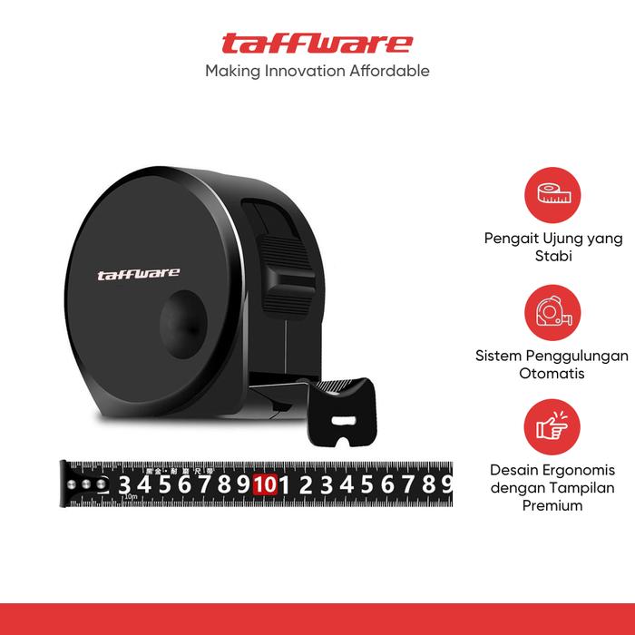 Jakarta Digital Nusantara Taffware Meteran Roll Tape Measure Lock System DSH-19