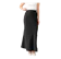 null JENN&ROSE Carol Premium Satin Silk Skirt Black 1