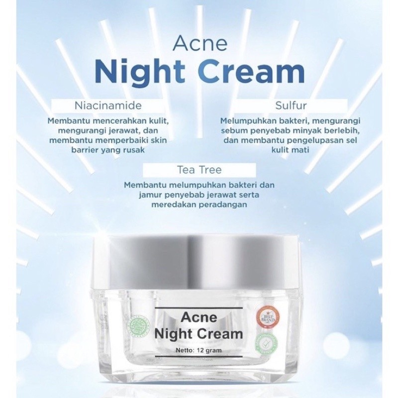 Kosmetika Cantik Indonesia MS Glow Acne Night Cream