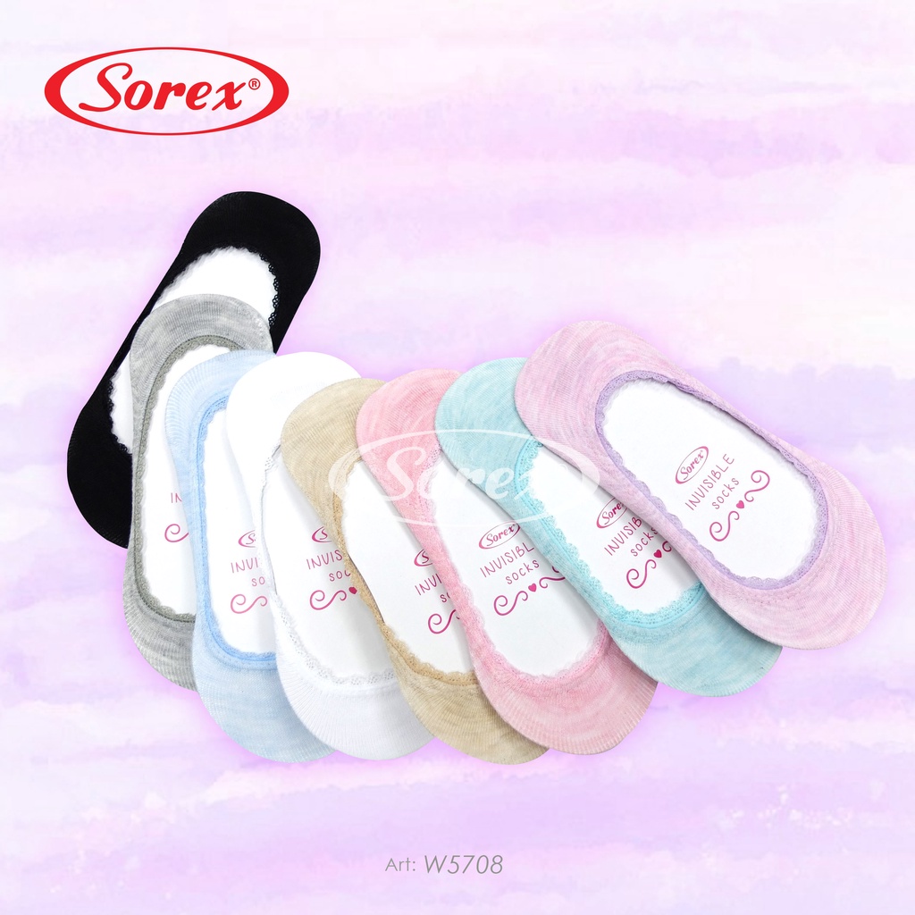 Sorex Invisible Socks Kaos Kaki Wanita  W5708