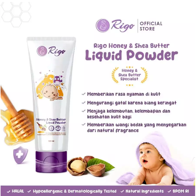 Rigo Honey & Shea Butter Liquid Powder 4