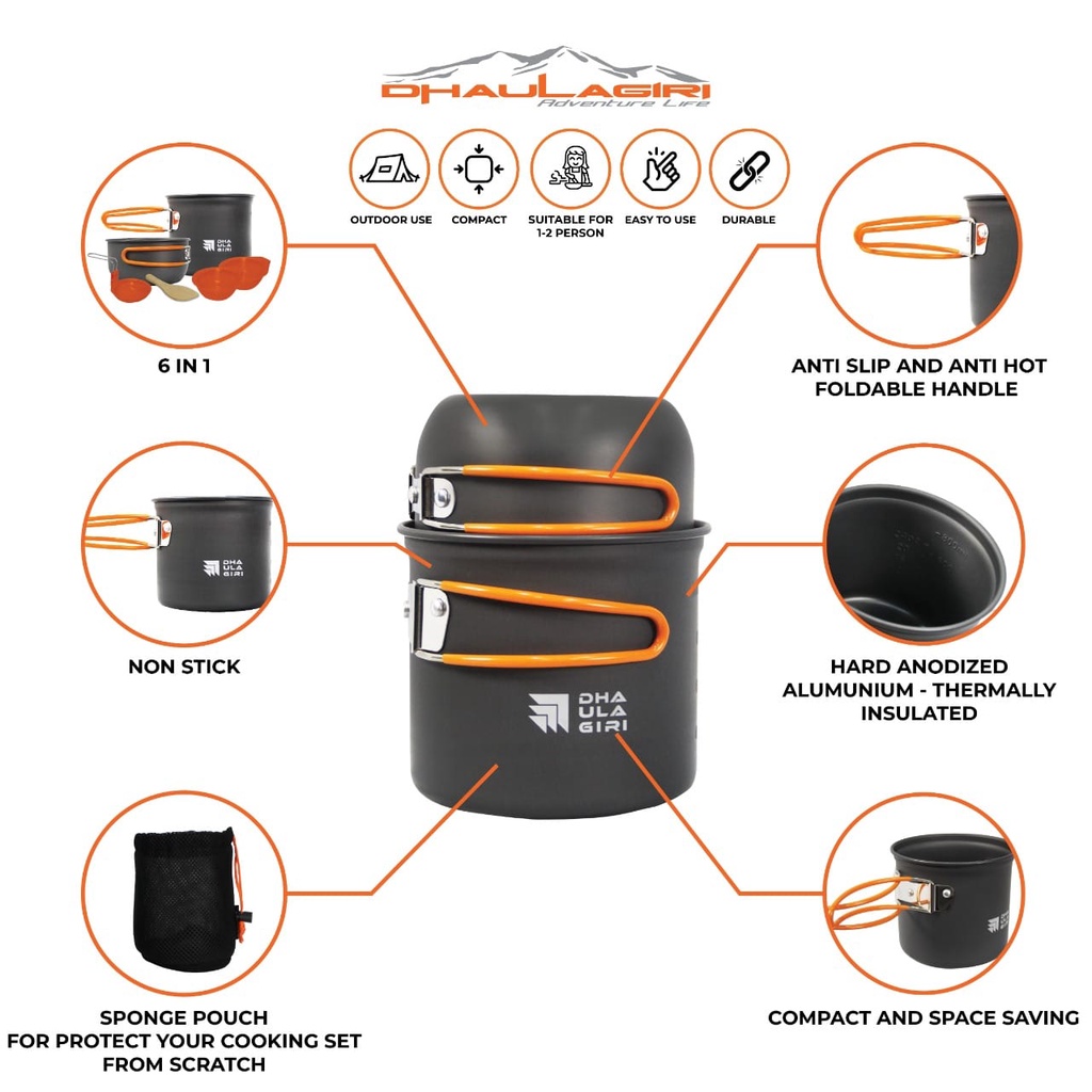 Dhaulagiri Indo Raya Dhaulagiri Cooking Set DH 100