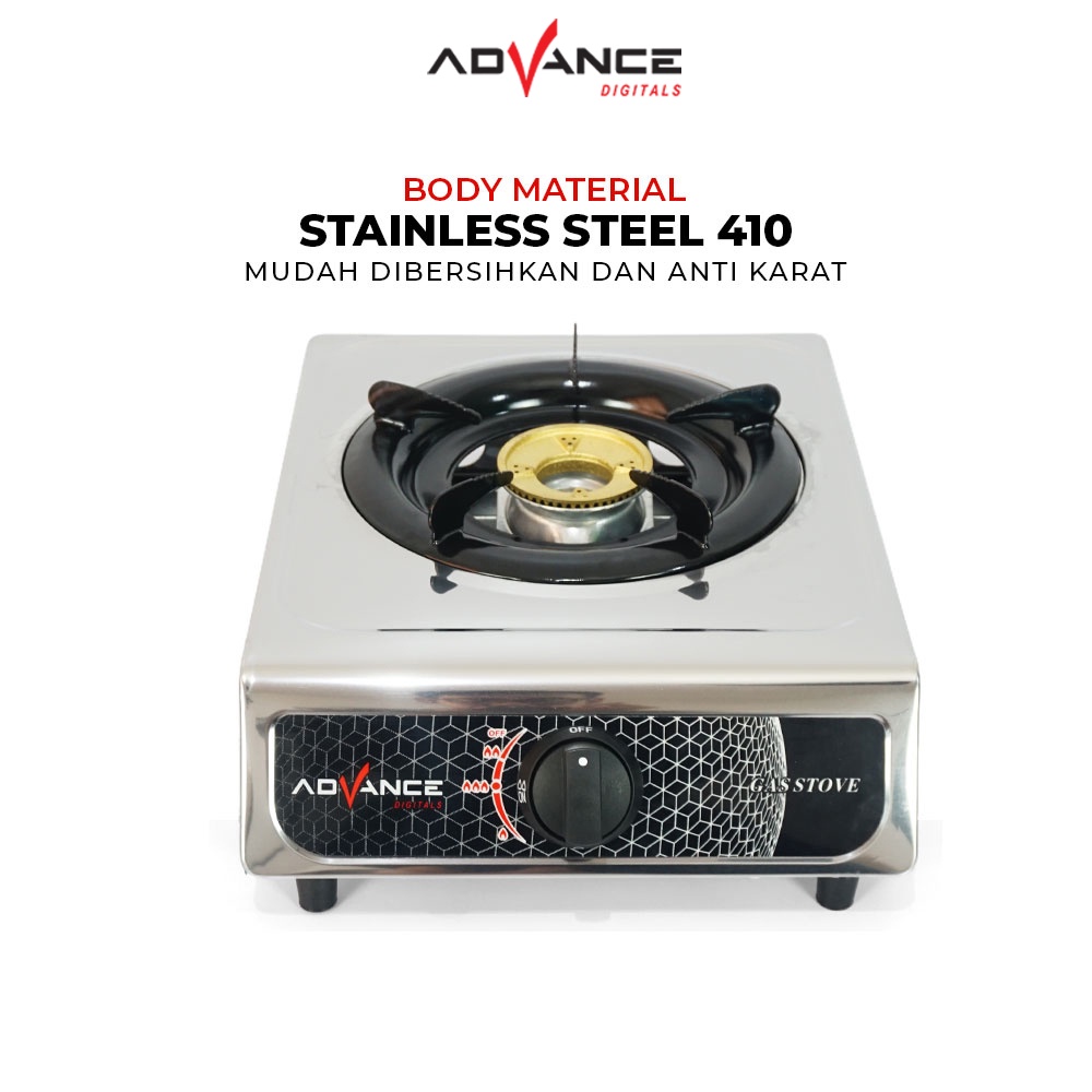 Advance Digitals Advance Kompor Gas 1 Tungku  GB6601S 