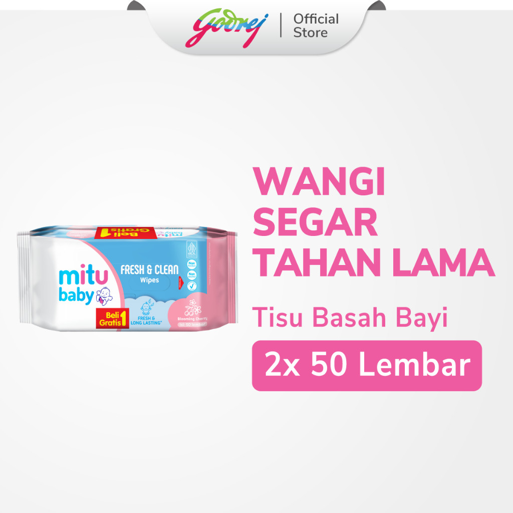 Mitu Baby Fresh & Clean Wipes Blooming Cherry