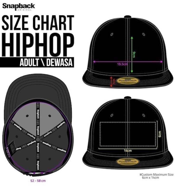 Topi Hiphop Dewasa Bordir Disney Mickey Close The Eyes 5