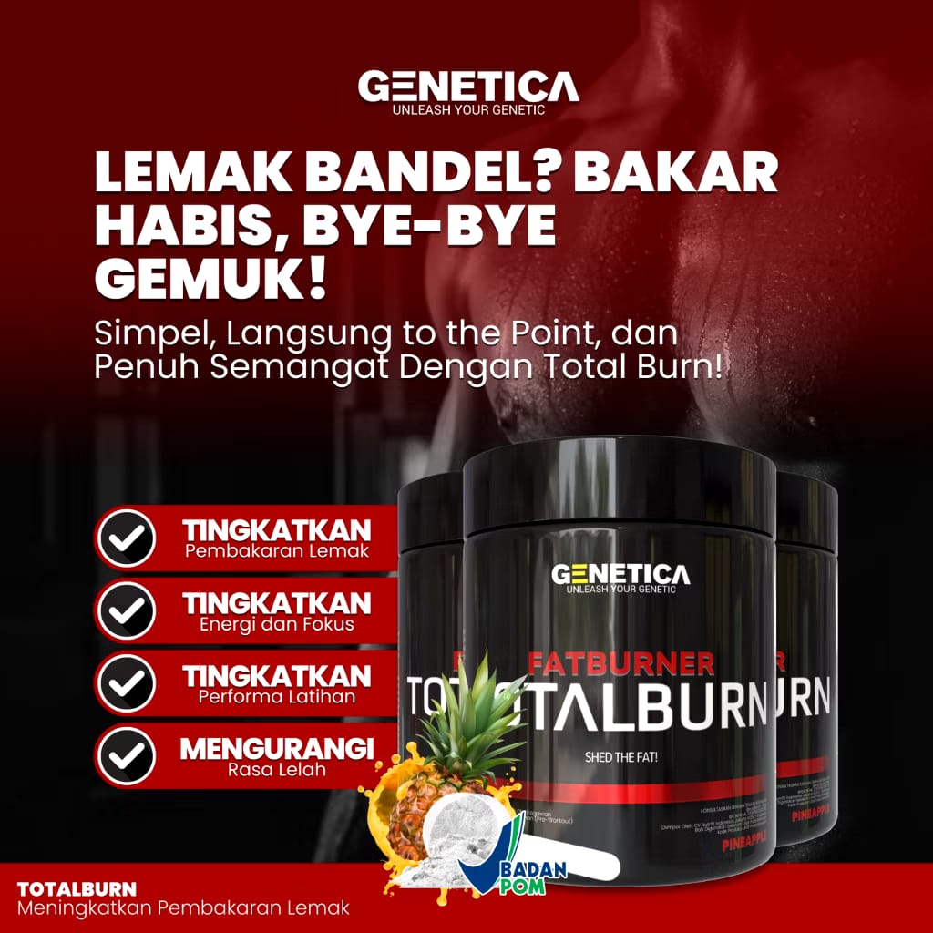 Nutrifit Indonesia Genetica Fat Burner Total Burn
