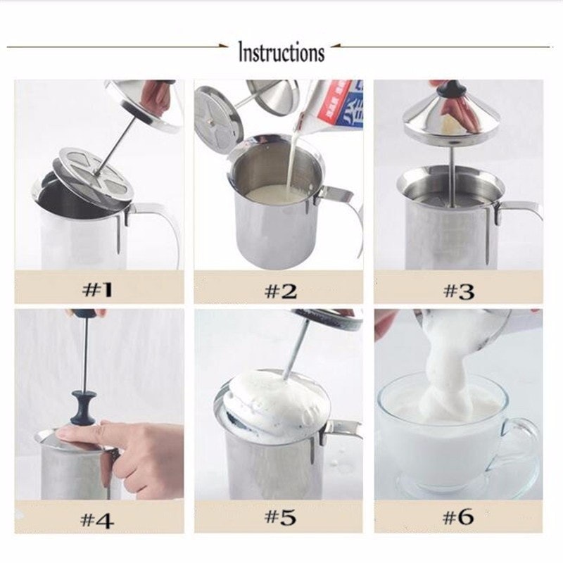 One Two Cups Milk Frother Double Mesh 5