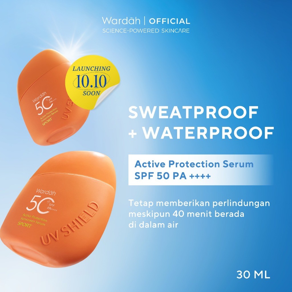 Paragon Technology and Innovation Wardah UV Shield Active Protection Sunscreen Serum SPF 50+ PA++++