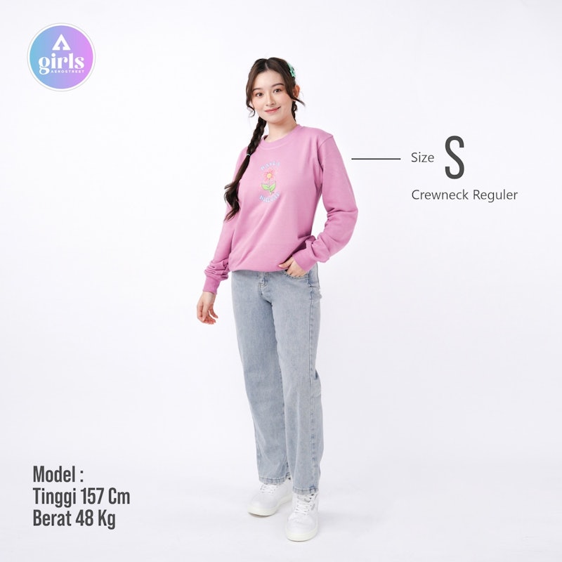 Crewneck Nice Flowers Lilac Sweaters Sweatshirt 4