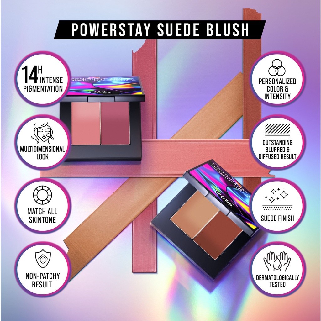 Paragon Technology and Innovation MAKE OVER Powerstay Suede Blush Magnetic Rush