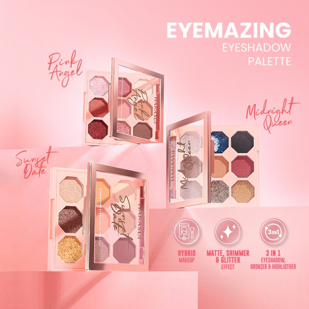Eka Jaya Internasional Hanasui Eyemazing Eyeshadow Palette Sunset Date