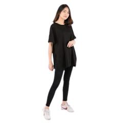 Ladies Oversize T-Shirt with Slit
